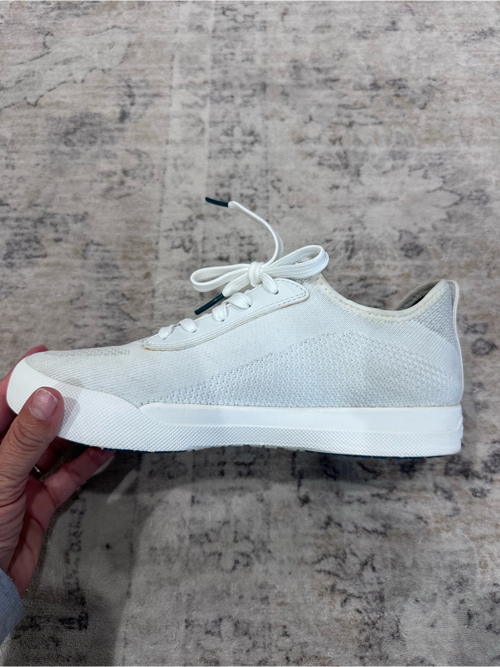 Vessie Weekender Waterproof Sneaker White Knit Low-Top Sneaker - Picture 10 of 11